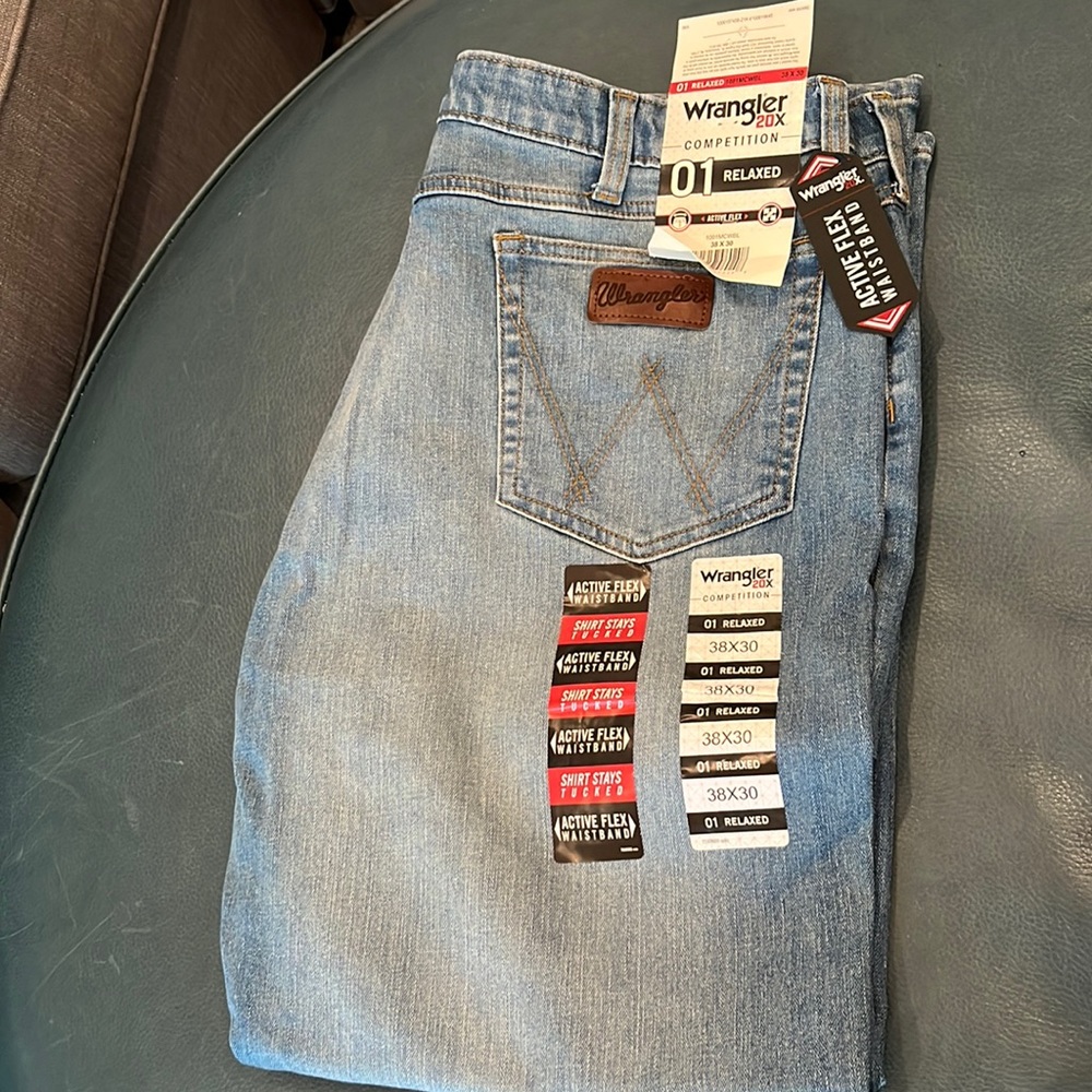 Wrangler blue jeans